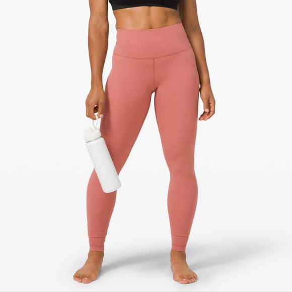 LULULEMON WUNDER UNDER HIGH-RISE TIGHT 28" FULL-ON LUXTREME. BRIER ROSE/2 - Picture 2 of 12